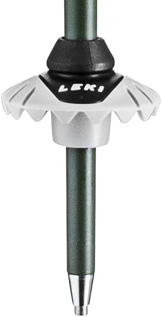 LEKI Detect S Skistöcke, 120 cm, Olivgrün/Dunkeloliv/Neongelb, 1 Paar