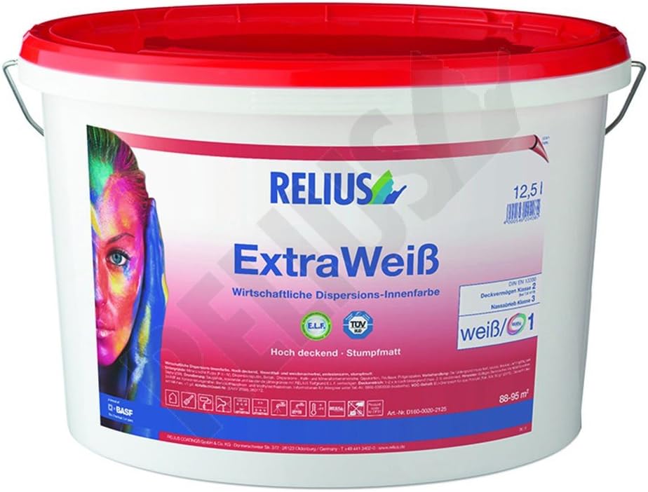 Relius ExtraWeiss ELF, weiss / Basis1, 6 Ltr. 6 LTR Weiss / Basis1, 6 LTR Weiss / Basis1