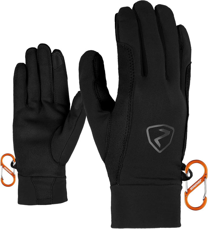 Ziener Herren Gysmo Touch Ski-Tour/Outdoor/Bergsport Handschuhe | ungefüttert, atmungsaktiv 10 Schwa