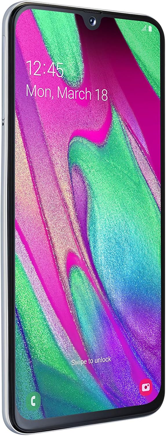 Samsung Galaxy A40 Smartphone (15.0cm (5.9 Zoll) 64GB interner Speicher, 4GB RAM, Dual SIM, White) -