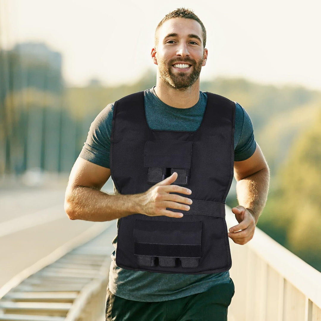 HOMCOM 30 kg/ 20 kg/ 15 kg Trainingsweste, Gewichtsweste, Verstellbar, Krafttraining, Fitness, Oxfor