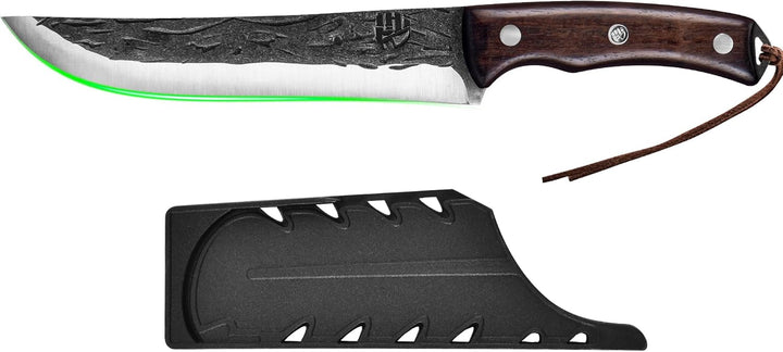 FULLHI Ausbeinmesser, Multi-Farben Griff Full Tang Küchenmesser, High Carbon Steel Carving Fishing D