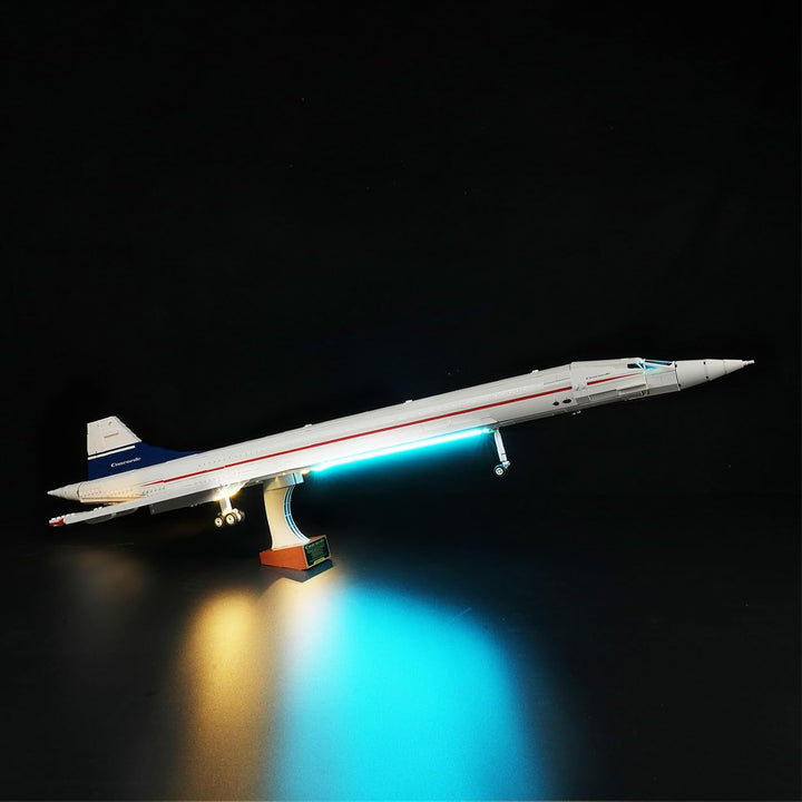 Beleuchtungsset für Lego 10318 Airbus Concorde, Nur Lichter Set, nicht Modell, Dekorative Beleuchtun