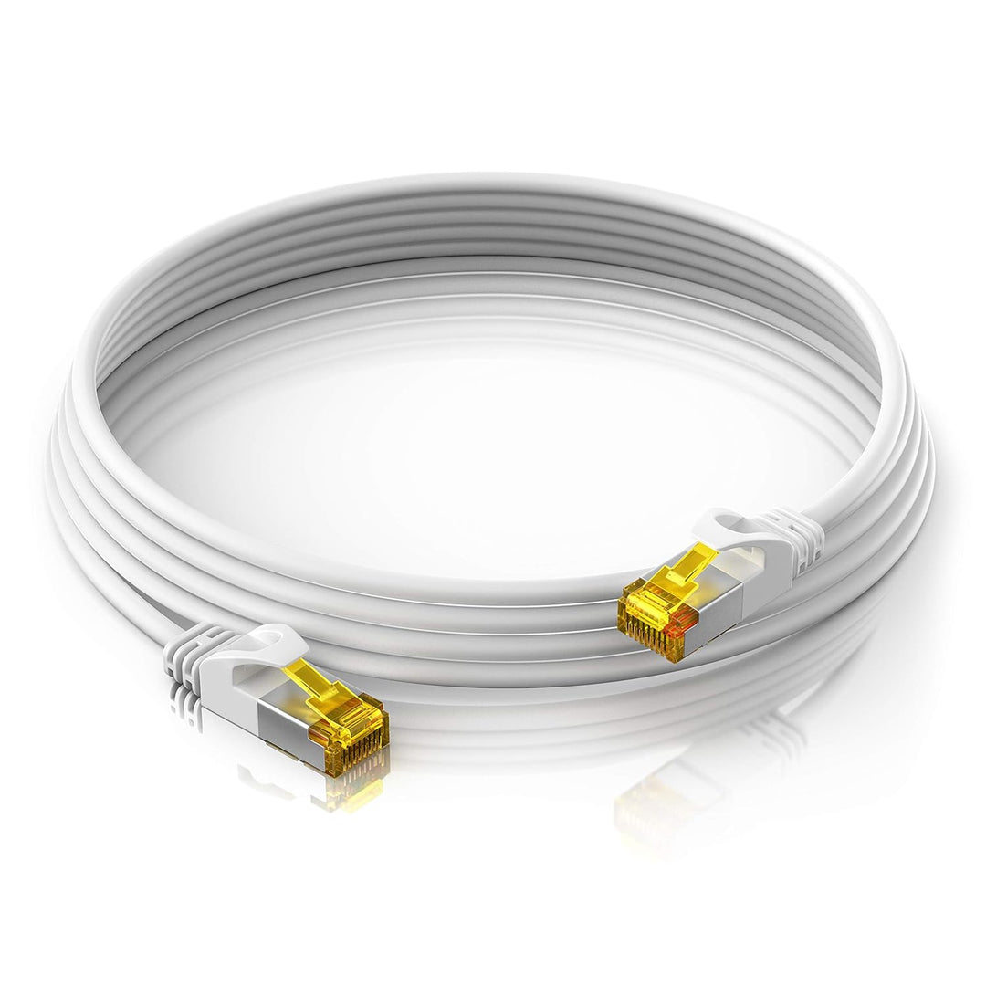 CSL - CAT 7 Netzwerkkabel Slim - 15m - Patchkabel – RJ45 – LAN Ethernet Gigabit Kabel – 10000 Mbit –