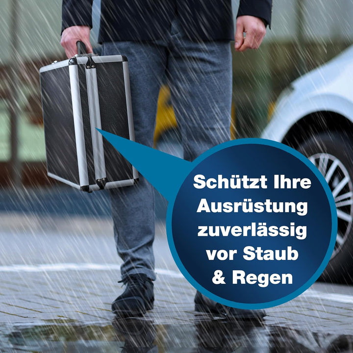 PeakTech 7310 – Universal Koffer für Messgeräte, Robuster Tragekoffer, Werkzeug Aufbewahrung, Würfel