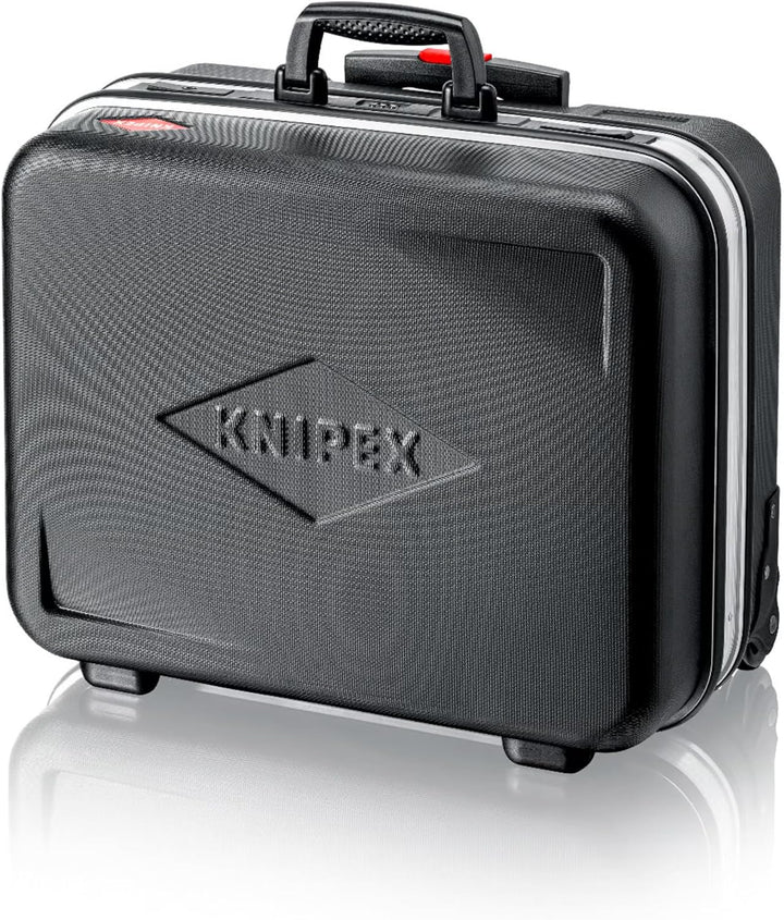 KNIPEX Werkzeugkoffer "BIG Basic Move", leer, mit Rollen, Teleskopgriff, 54 Steckmöglichkeiten, 33 l