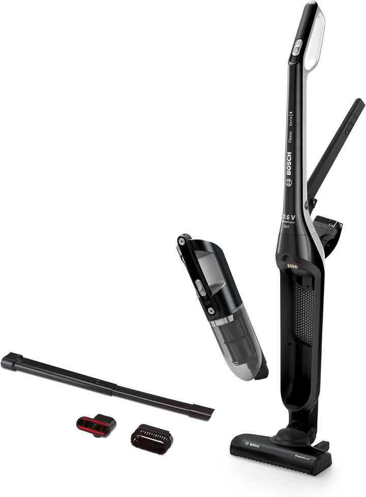 Bosch Akku-Staubsauger Flexxo 2in1 Serie 4 BBH32101, kabelloser Handstaubsauger, beutellos, hohe Sau