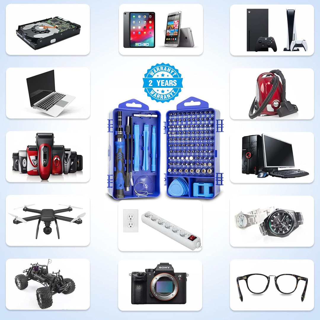 Eventronic 132 in 1 Schraubendreher Set Feinmechanik, Mini Feinmechaniker Werkzeug Set, Werkzeug Set