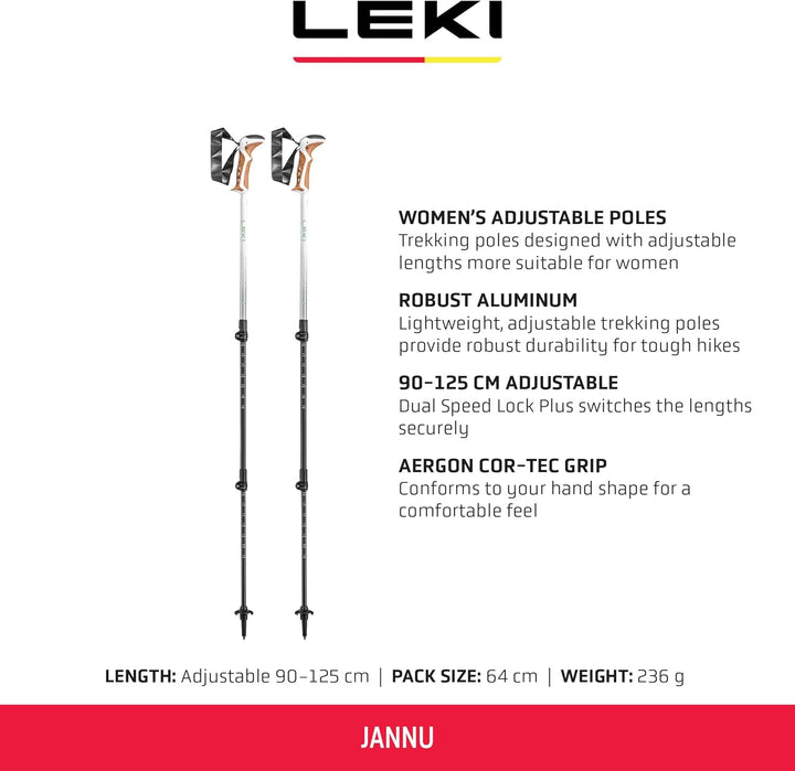 LEKI Jannu einfarbig 90-125, einfarbig 90-125