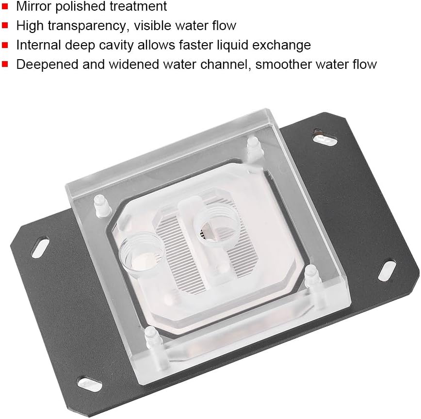 ASHATA Wasserkühlblock, CPU Wasserblock für AMD-Serie AM3/AM4-Desktop-Peripheriegeräte Computerzubeh