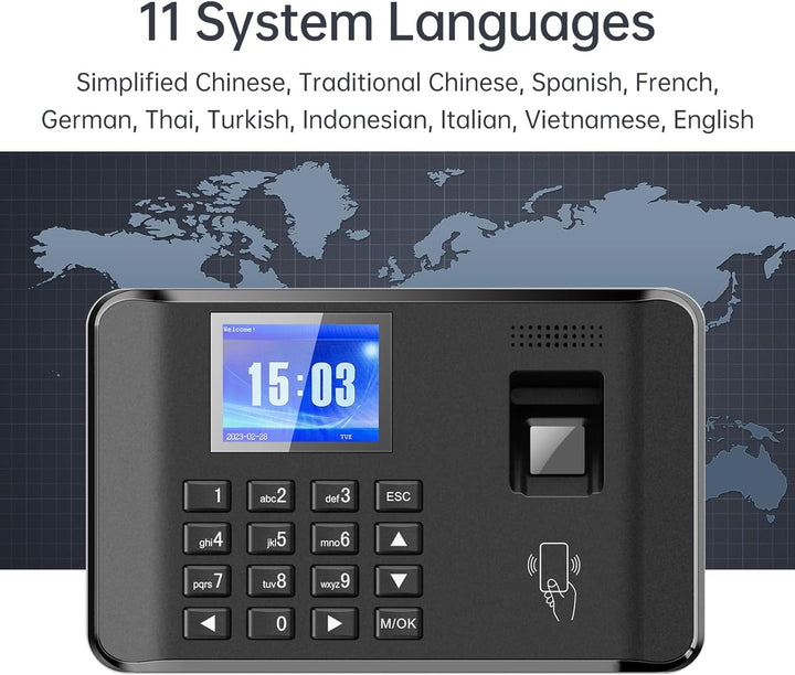 Bisofice Zeiterfassung für Kleinbetriebe, Stempeluhr Zeiterfassung Mitarbeiter, Arbeitszeiterfassung