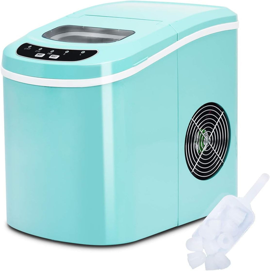 COSTWAY Eiswürfelmaschine 12KG/24H, Ice Maker 9 Eiswürfel in 6-13min, Eismaschine 2,2L Wassertank, E