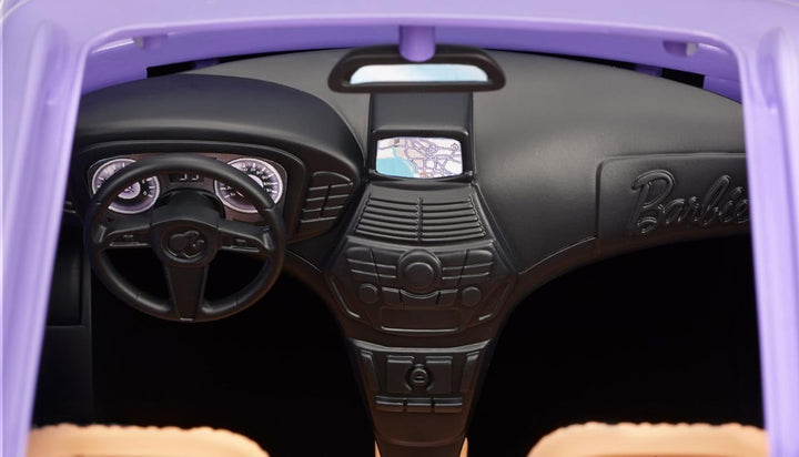 Barbie DVX58 - Geländewagen mit brauner Innenausstattung, rollende Räder, genügend Platz für 4 Puppe