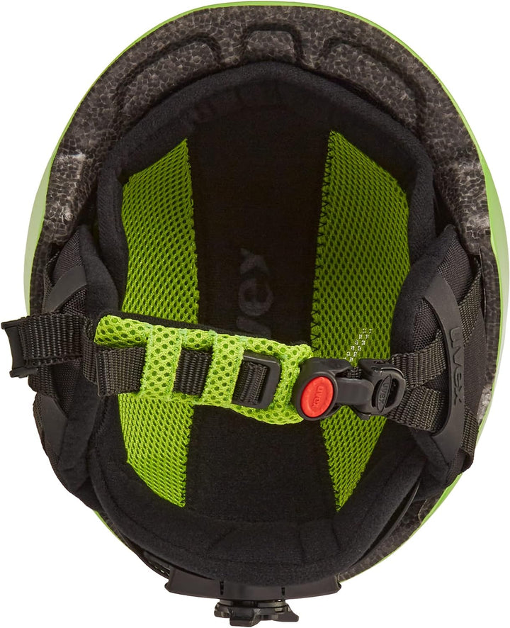 uvex heyya - Skihelm für Kinder - individuelle Grössenanpassung - optimierte Belüftung - apple green
