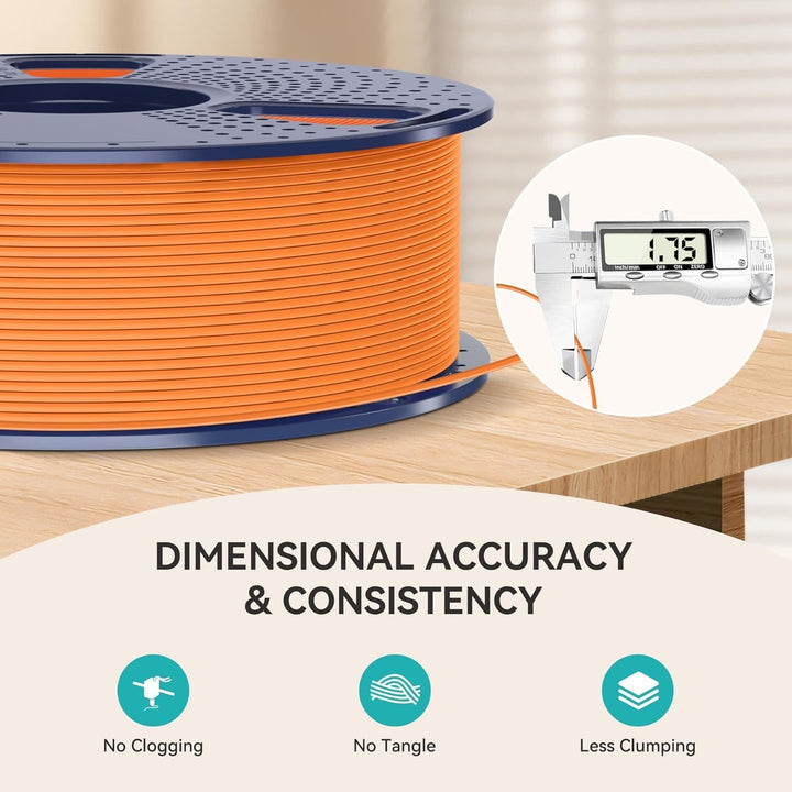 SUNLU Matt PLA Filament Bundle Mehrfarbig, 250g PLA 3D Drucker Filament 1.75mm, 0.25kg/Spule,8 Packu