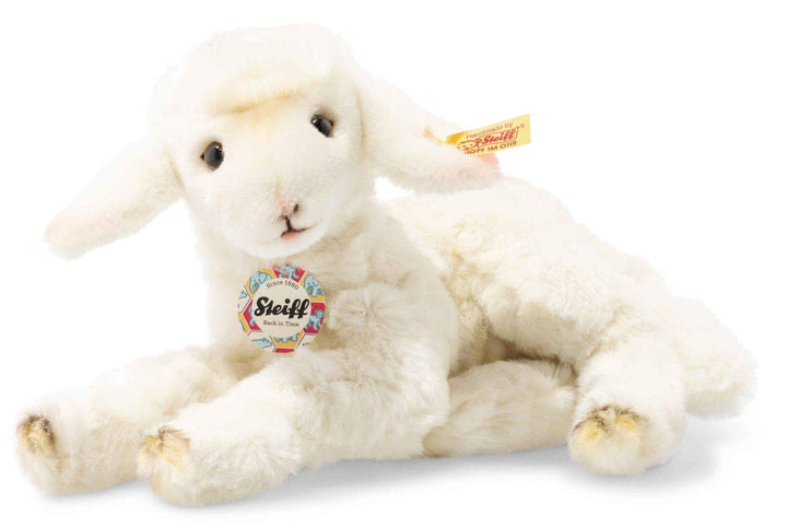 Steiff 103339 Original Plüschtier Laemmlie Lamm, Back in Time Kuscheltier ca. 24 cm, Markenplüsch mi