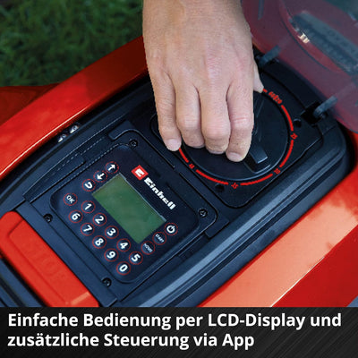 Einhell Mähroboter FREELEXO 1200 LCD BT (für bis zu 1200 m², Multizonen-Mäher, Bluetooth App-Steueru