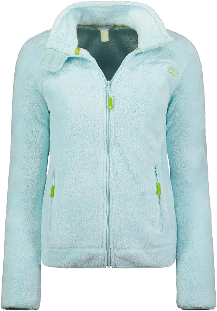 Geographical Norway Damen warme Übergangs Outdoor Fleecejacke mit Stehkragen bans production S Icebl