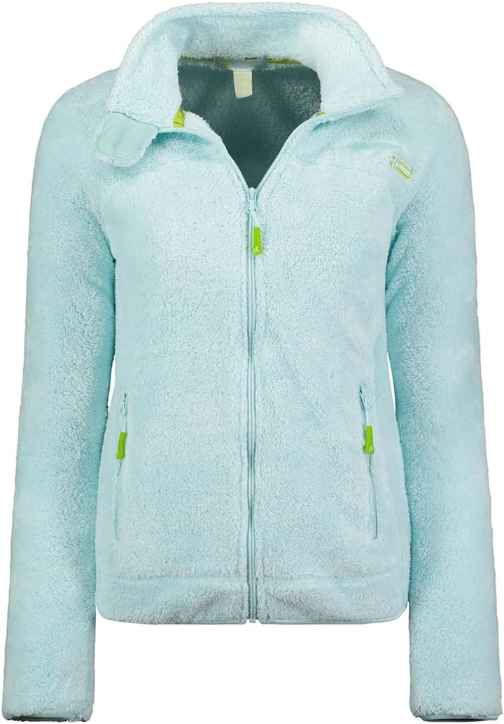Geographical Norway Damen warme Übergangs Outdoor Fleecejacke mit Stehkragen bans production S Icebl