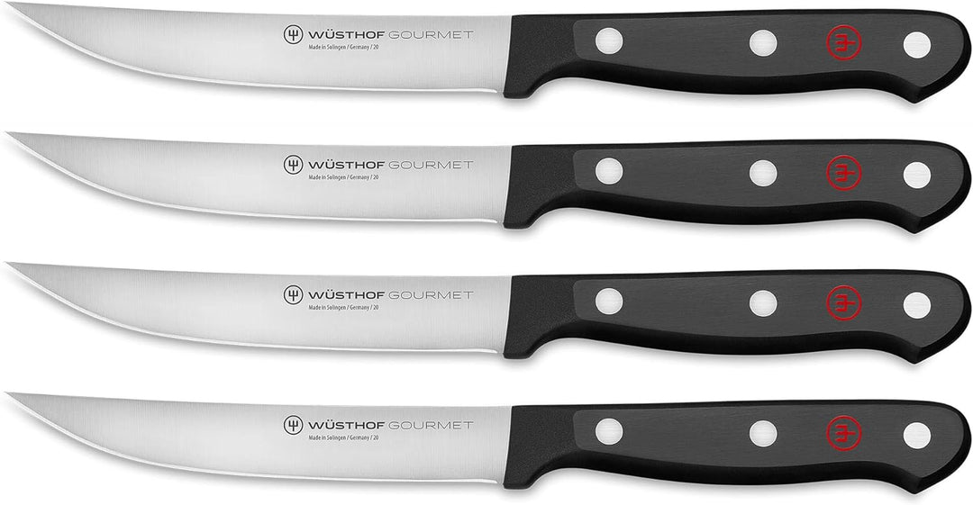 WÜSTHOF Gourmet Steakmessersatz mit 4 Messern, Gourmet