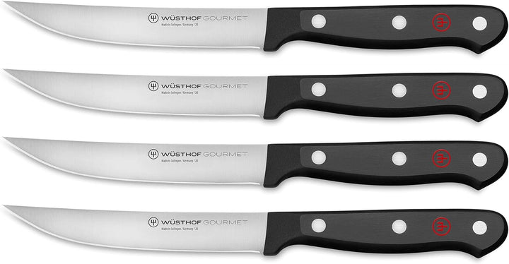 WÜSTHOF Gourmet Steakmessersatz mit 4 Messern, Gourmet