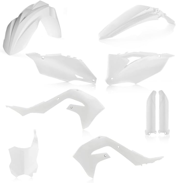 Acerbis Vollkunststoff-Sets für Kawasaki – Weiss (2736290002), Einheitsgrösse, Weiss