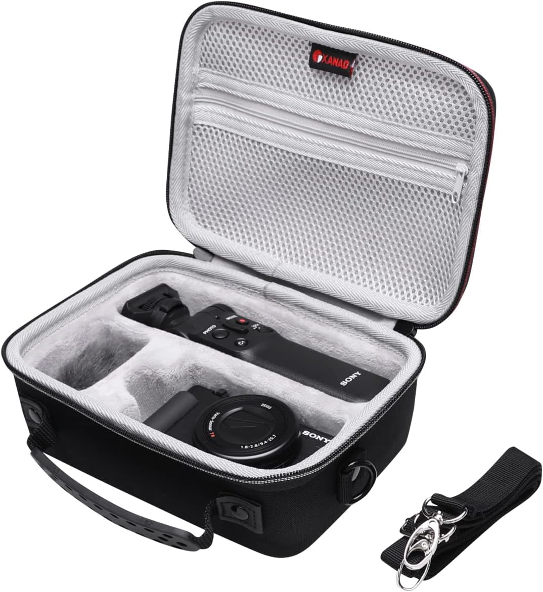XANAD Tasche für Sony Vlog Kamera ZV-1 ZV-1II 2 Digitalkamera mit Bluetooth Handgriff Tragetasche gr
