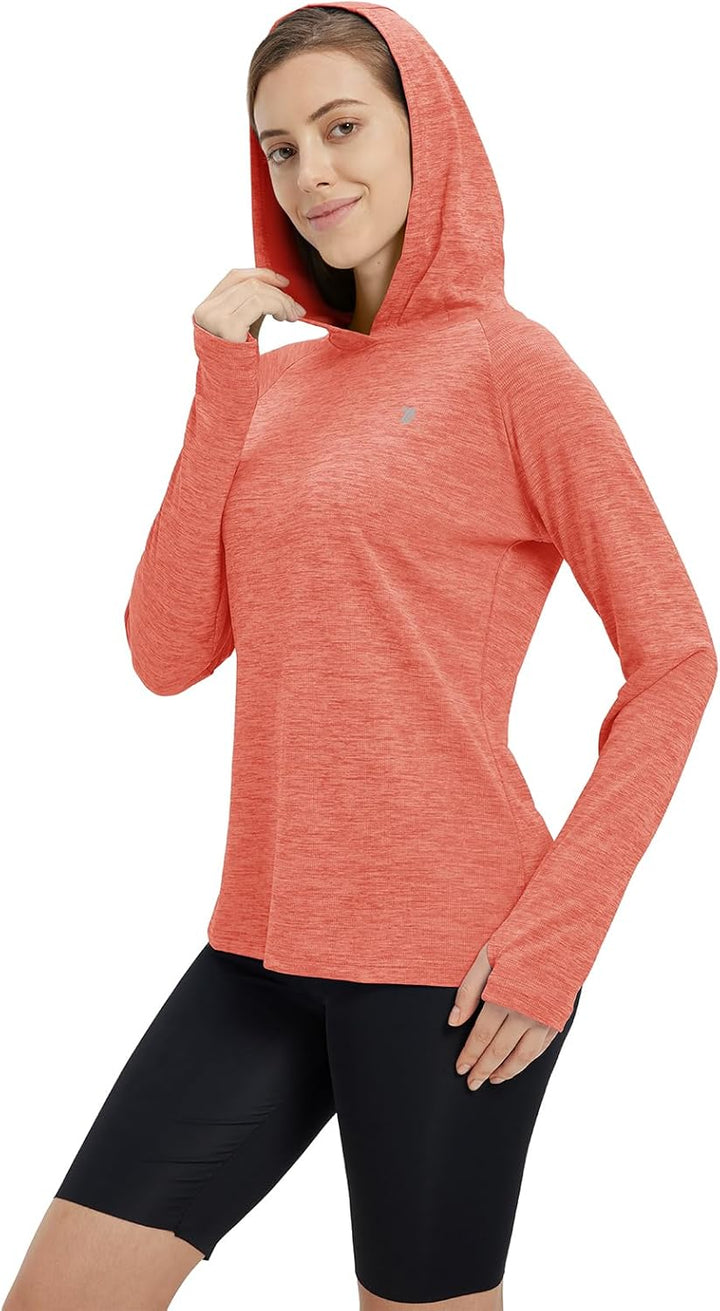 donhobo Damen Sport Shirt Langarm Laufshirt Pullover Sweatshirts Fitness Hoodies Running Yoga Tops m