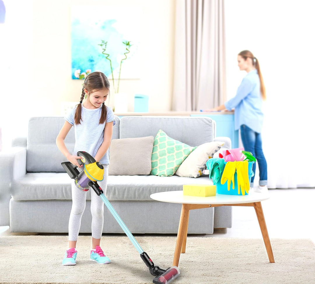 Eddy Toys Staubsauger Kinder, Schwarz, S