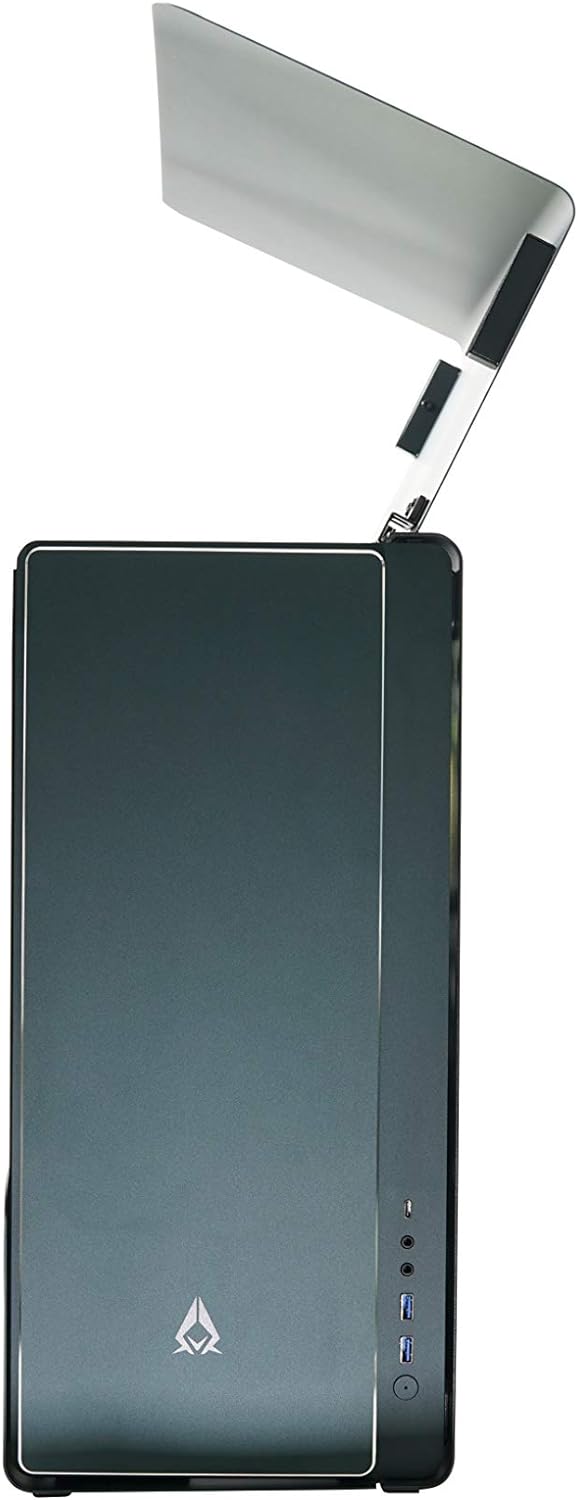 Azza Cast Gaming Tower-Gehäuse, schwarz mit seitlicher Flügeltür