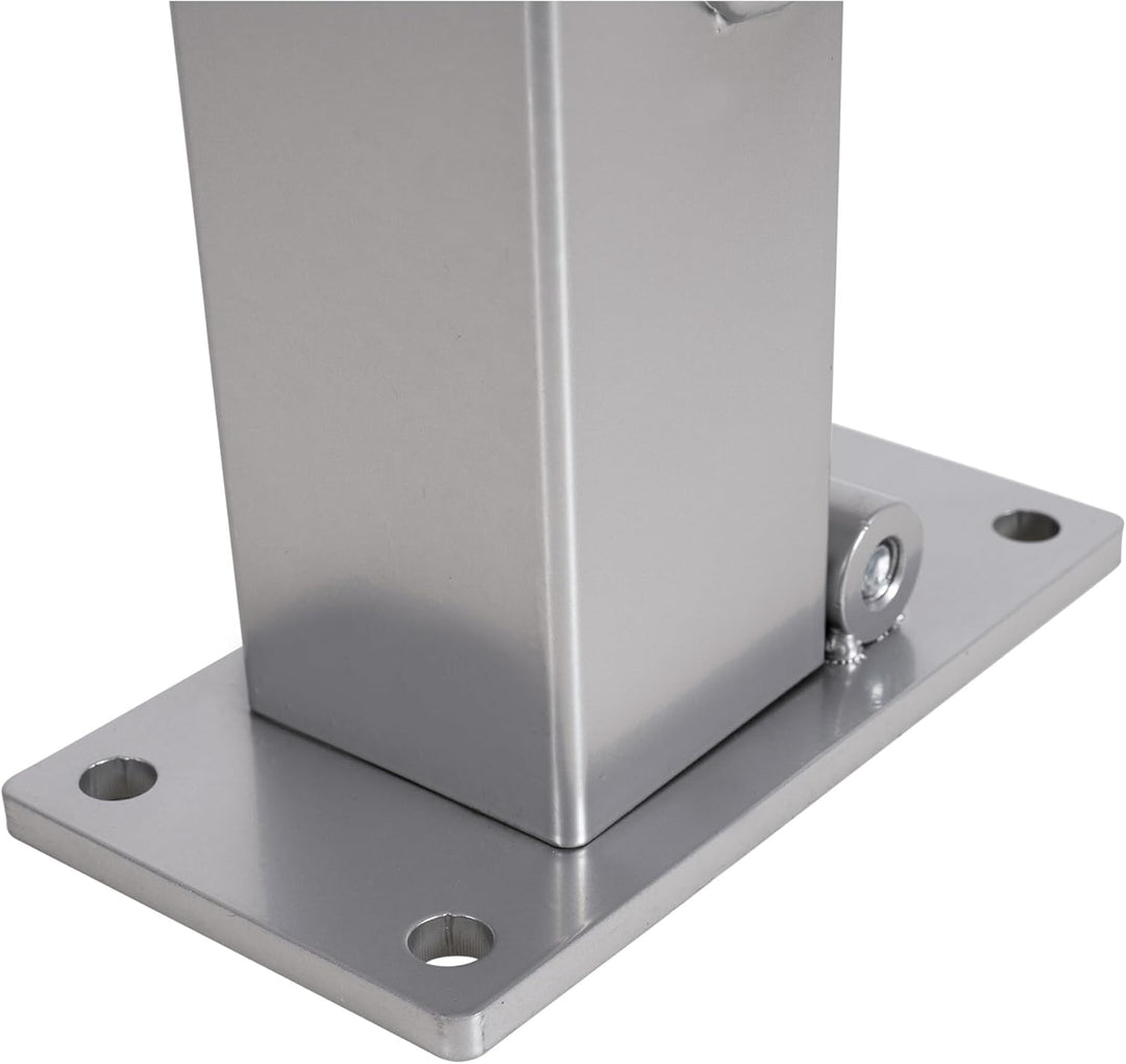 STIER Parkbügel, umlegbar, mit Zylinderschloss, 2 Schlüssel im Lieferumfang, stabiles, verzinktes St