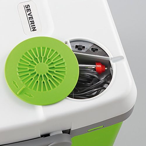 SEVERIN Elektrische Kühlbox (19 L) mit Kühl- und Warmhaltefunktion, Auto Kühlbox mit 2 Anschlüssen (
