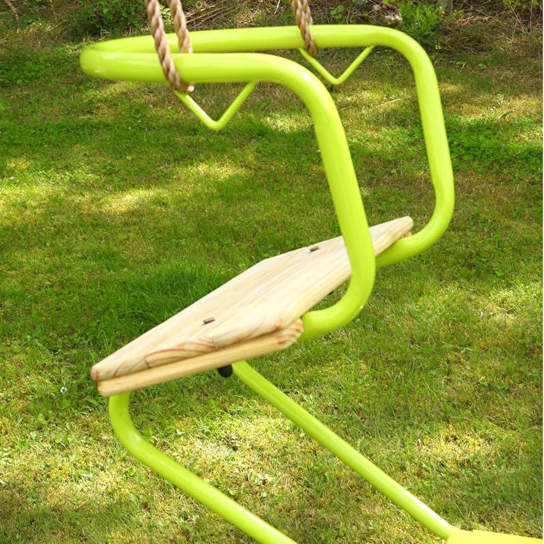 Loggyland Doppelschaukel Schiffsschaukel Schaukel für 2 Kinder (apfelgrün), Apfelgrün