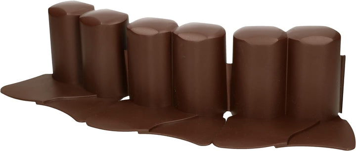 KOTARBAU® Garten-Palisade 100mm x 3,02m Braun zum Abgrenzen von Rasen und Gehwegen, Braun