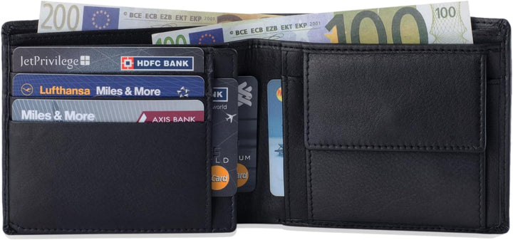 STILORD 'Lewis' Leder Portemonnaie Herren RFID Schutz Geldbörse für Männer viele Karten Fächern Brie