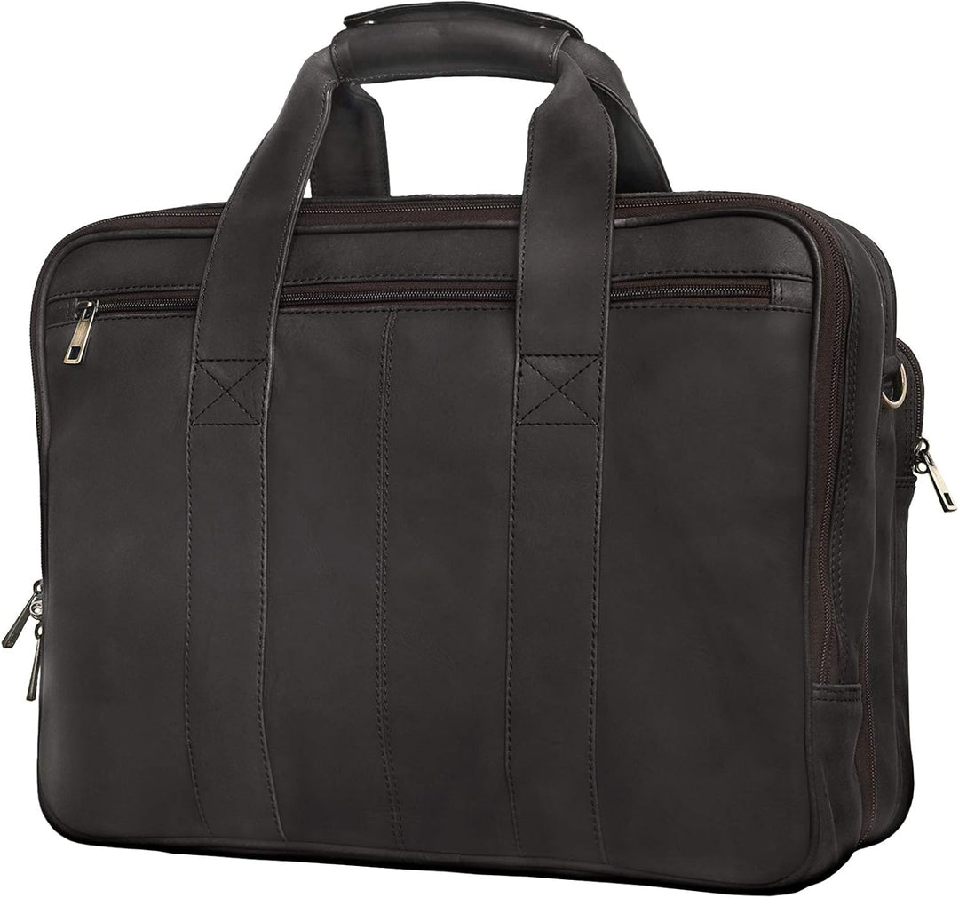 STILORD 'Leopold' XL Echtleder Aktentasche - der verbesserte Geheimtipp für Lehrerzimmer & Büro - Bu