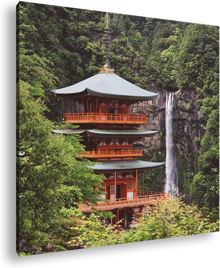 deyoli Schreinturm in atemberaubender Natur Format: 60x60 als Leinwandbild, Motiv fertig gerahmt auf