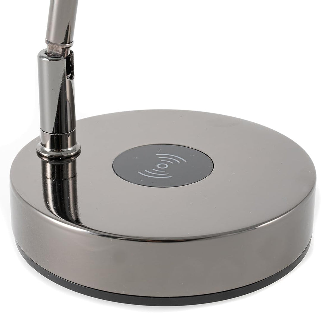 Gewa Pianolampe PL-78 schwarzchrom glänzend 5W LED mit Dimmfunktion, Einstellung Farbtemperatur, Alu