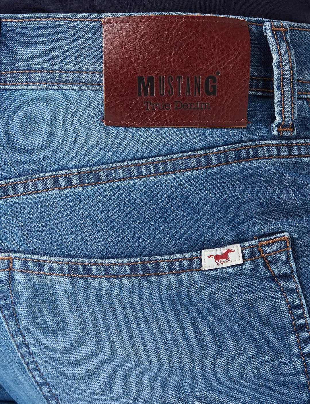 MUSTANG Herren Oregon Tapered Jeans 33W / 34L Mittelblau 804, 33W / 34L Mittelblau 804