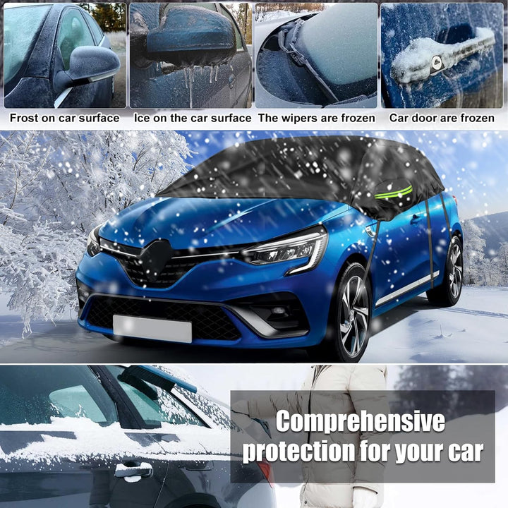 Opaltool Halbgarage für Hatchback 2005-2023 Renault Clio, Schwarz Massgeschneidertes Autogarage Soft