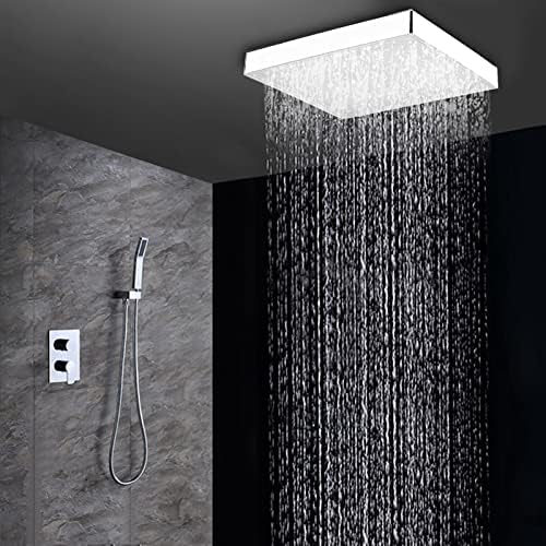 8 Zoll Regenbrause, Wasserfall Regendusche Duschkopf, Einbauduschkopf Kopfbrause Regenduschkopf mit