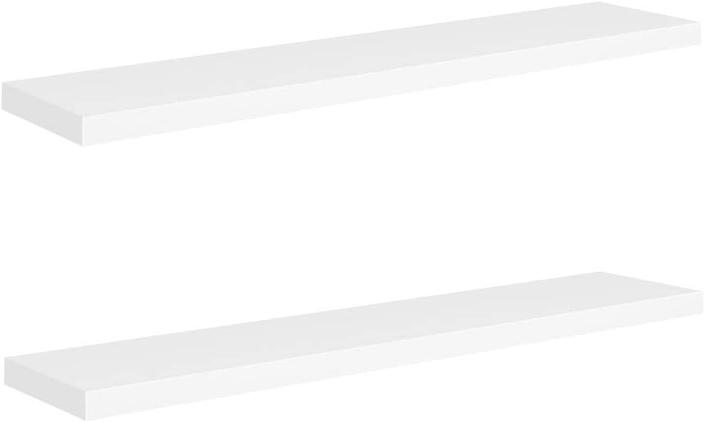 FIRBNUS 2 STK. Floating Wall Shelf 120x23,5x3,8 cm HĂ€ngeregal Schweberegal Wandregale Regale Regalbo