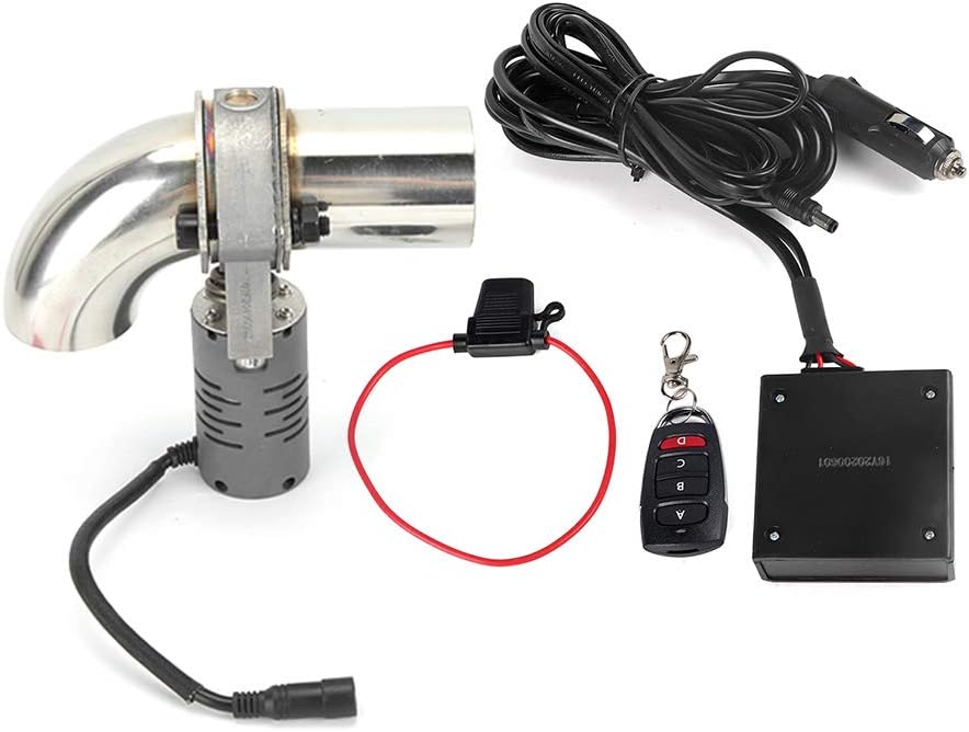 Auslassventil Schalldämpfer, 304 Edelstahl Elektrisches Auslassventil Schalldämpfer-Absperrventil Ca