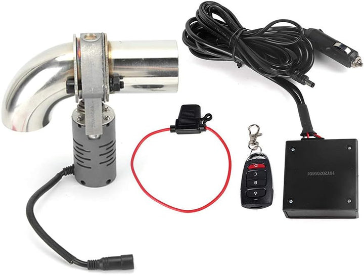 Auslassventil Schalldämpfer, 304 Edelstahl Elektrisches Auslassventil Schalldämpfer-Absperrventil Ca