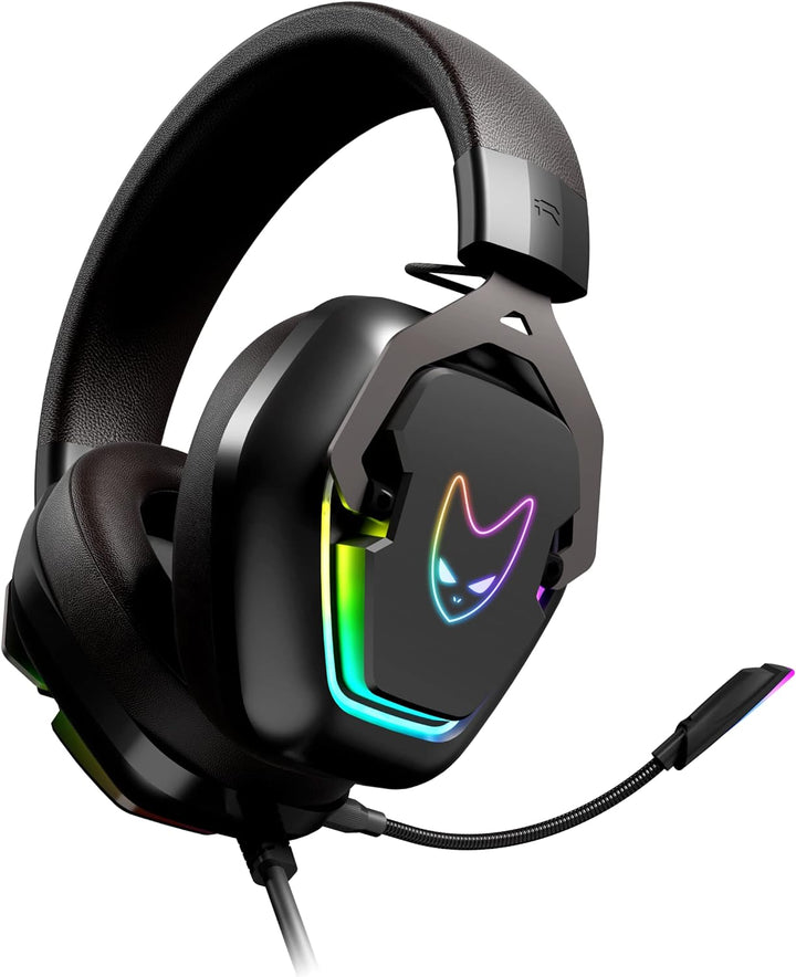 Oversteel - Phosphorus Gaming Headset 7.1, USB-Kabel, omnidirektionales Mikrofon, GerĂ€uschunterdrĂŒck