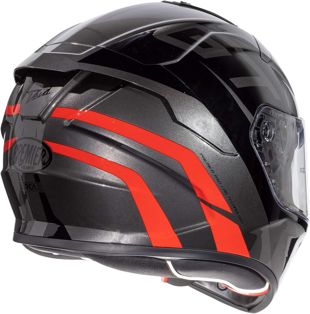 Premier Helm Devil GT 17,GRAU/SCHWARZ/ROT,M