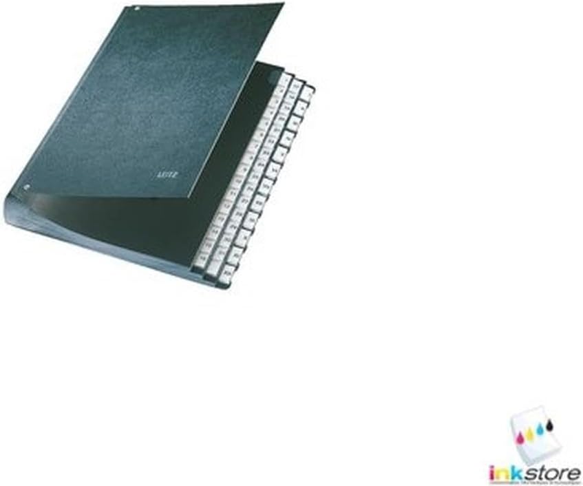 Leitz Ordnungsmappe 58250195 Ordner, A-Z, Anzahl der Abteilungen 24, Schwarz