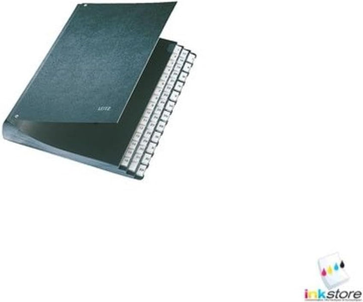 Leitz Ordnungsmappe 58250195 Ordner, A-Z, Anzahl der Abteilungen 24, Schwarz