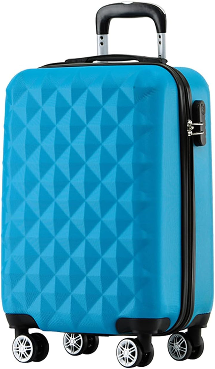 BEIBYE Zwillingsrollen 2066 Hartschale Trolley Koffer Reisekoffer Handgepäck Boardcase M (Türkis), T