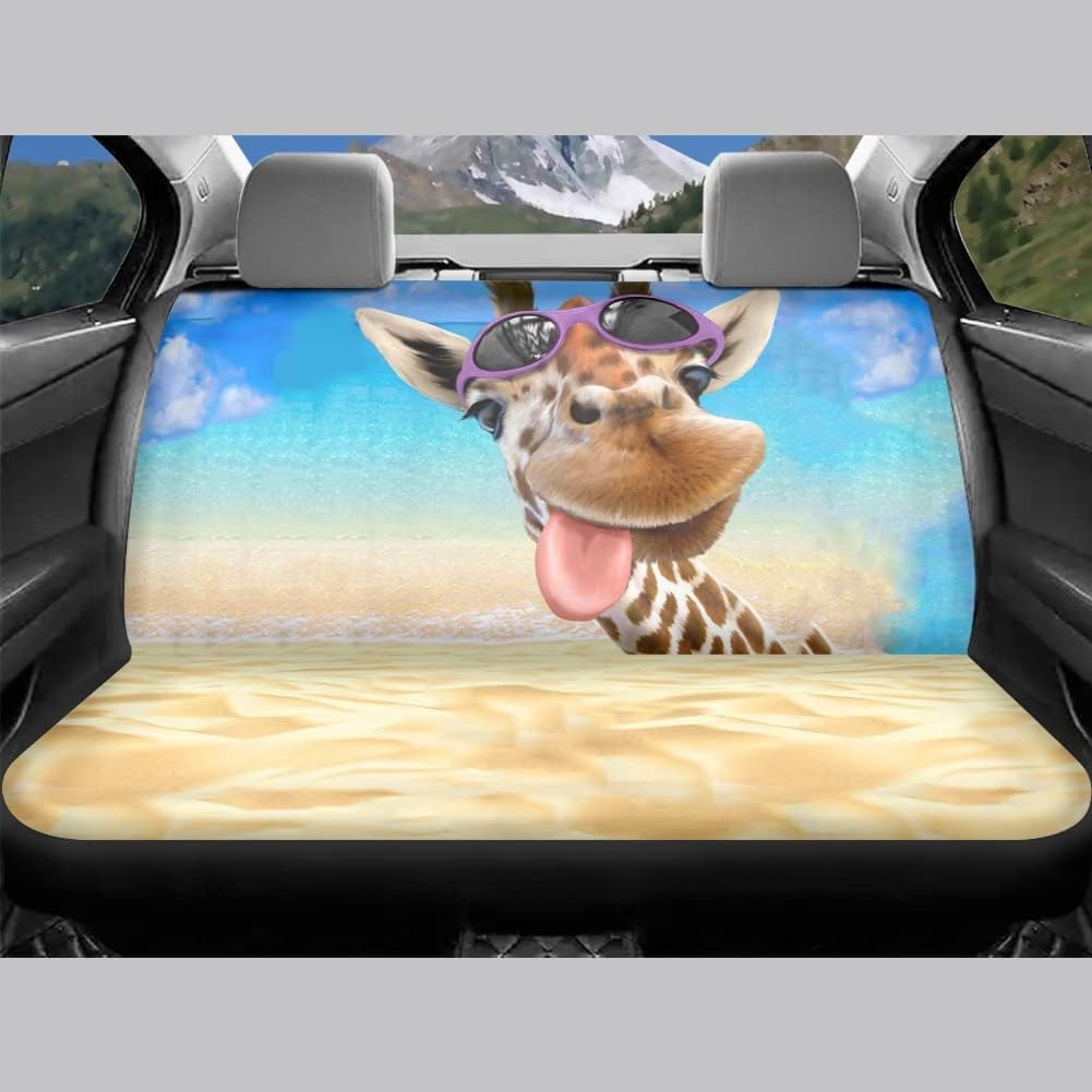 Chaqlin Universelle Auto-Vordersitzbezüge und Rücksitzschoner für teilbare Bank, Autozubehör, je 2 S